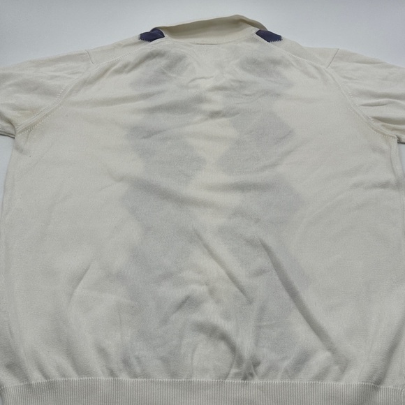 Men’s Mudo Collection 100% cotton sweater size Large Argyle - Picture 5 of 6